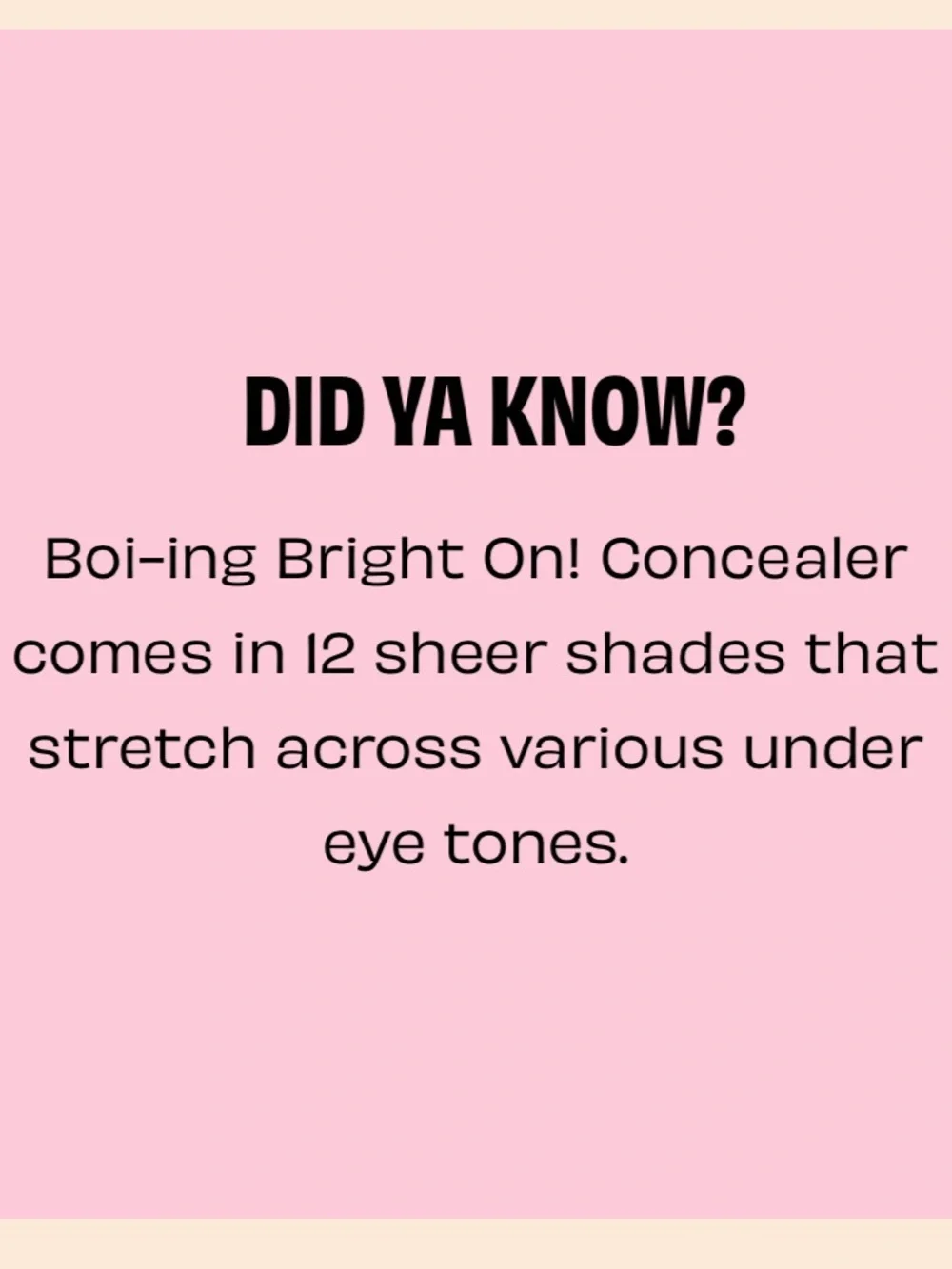 Benefit Cosmetics Boi-Ing Bright On Undereye Concealer choose from 6 shades